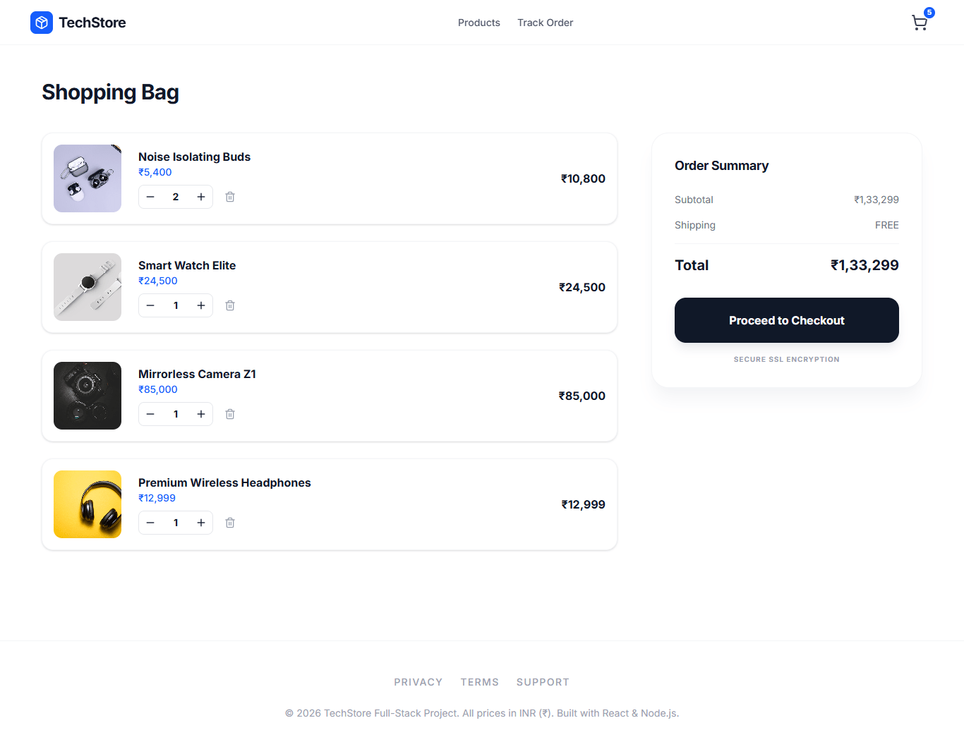 E-Commerce Web Application Using Full Stack Java - Image 2