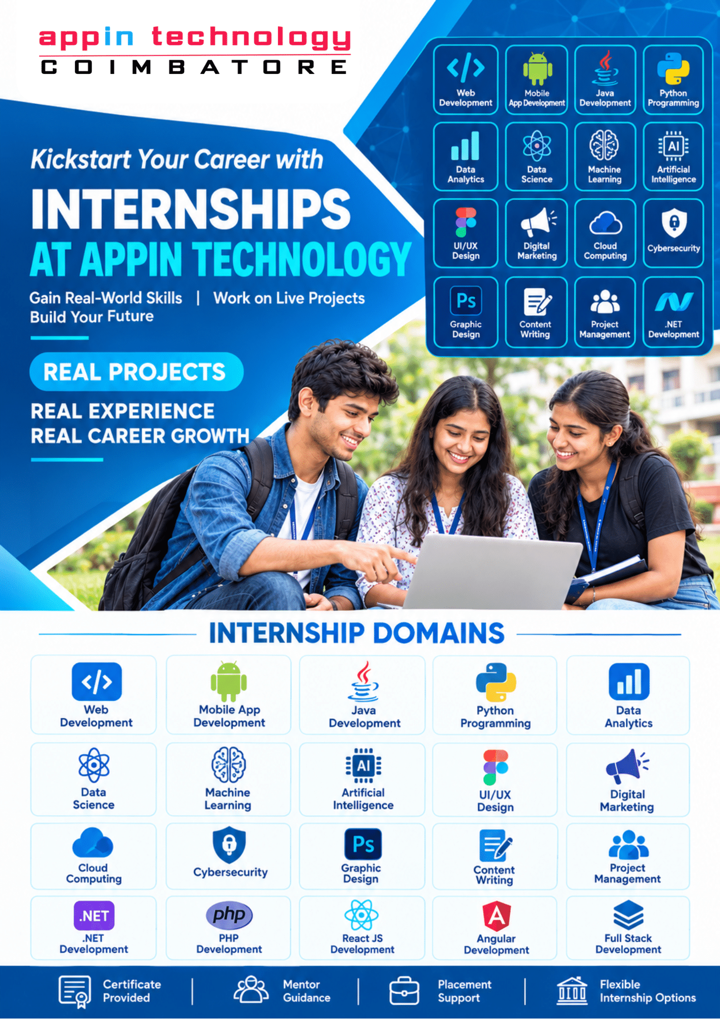 Appin Technology college internship brochure